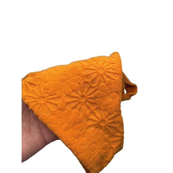 Juillet Josie Bikini Bottom Poppy Terry Orange Small Vacation Resort Floral - Picture 4 of 6